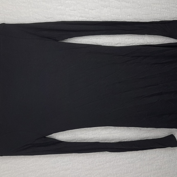 Zara Basic Long Sleeve Midi Dress Small Gray #A56 - Picture 3 of 3